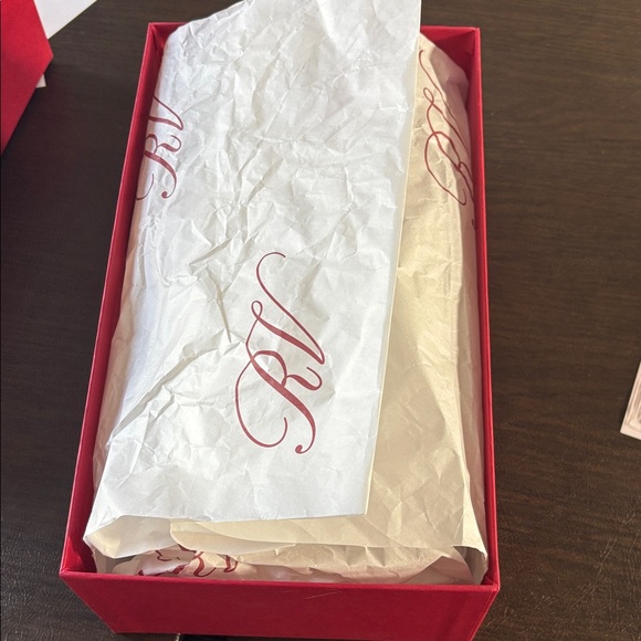 NWT Roger Vivier VIRGULE SLING BAK DEC 55 Shoes in Red Box sz37 - Picture 5 of 16